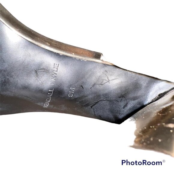Kendall + Kylie  Metallic Gold Chunky Heel Dress Shoes-9M - Picture 6 of 9